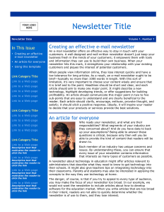 free school newsletter templates email newsletter template