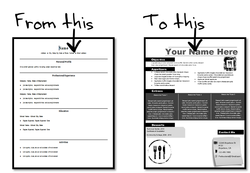 free simple resume templates