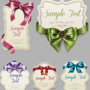 free tag templates vintage labels ribbons bows