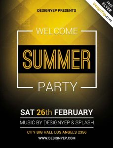 free thanksgiving templates free summer welcome party flyer psd template freepsdflyer com