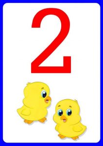 free time sheets number two flashcards for kids