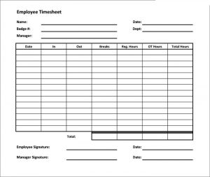 free timesheet template free timesheet calculator template