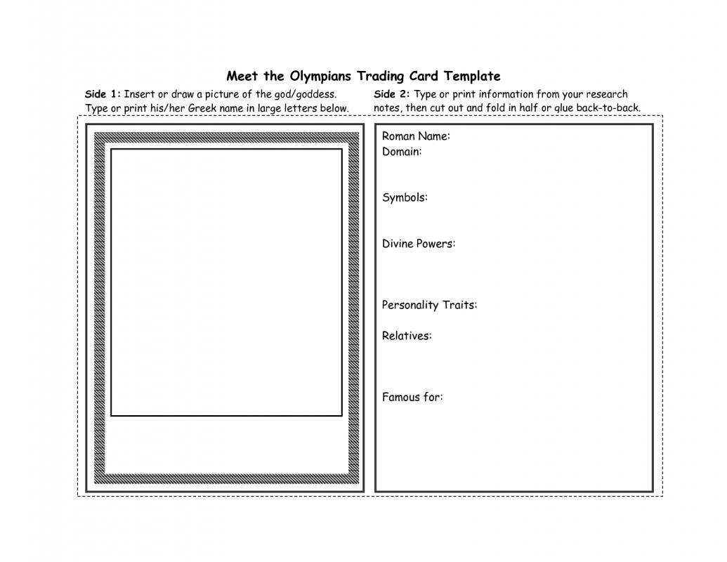 Trading Card Template Free Download