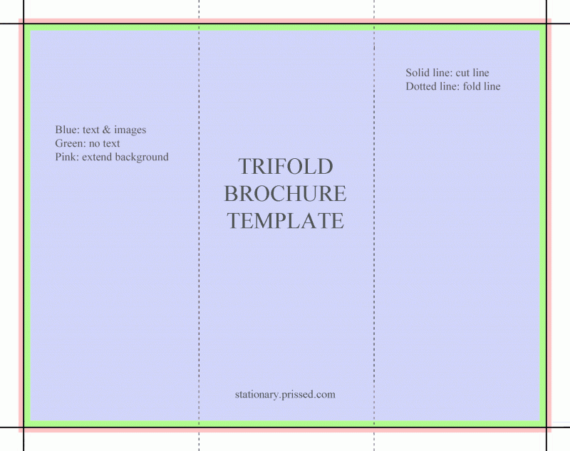 Free blank tri fold brochure templates for microsoft word