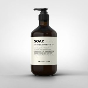 free water bottle labels soap dispenser bottle mock up