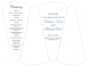 free wedding program fan templates fanprogramtemplate