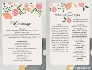 free wedding program fan templates pfc botanicalbliss