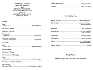 free wedding program fan templates simple wedding program