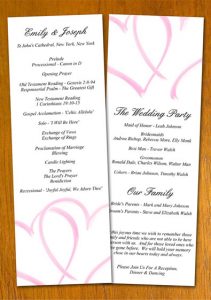 free wedding program template wedding program template