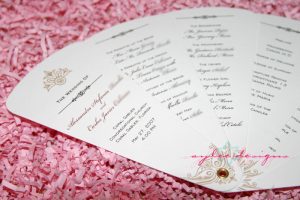 free wedding program templates fan program