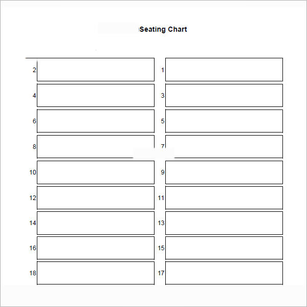 free wedding seating chart template