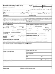 free word templates download wic medical referral form for women new york d