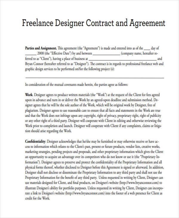 freelance graphic design contract template pdf freelance graphic design contract template