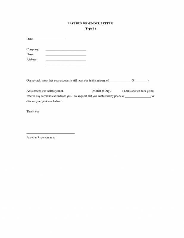 Friendly Payment Reminder Letter Samples Template Business