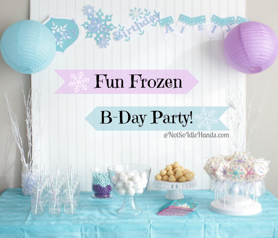 frozen bday invites