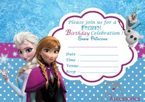 frozen bday invites s l