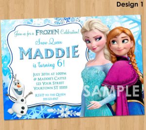 frozen bday party invitations il xn mcia