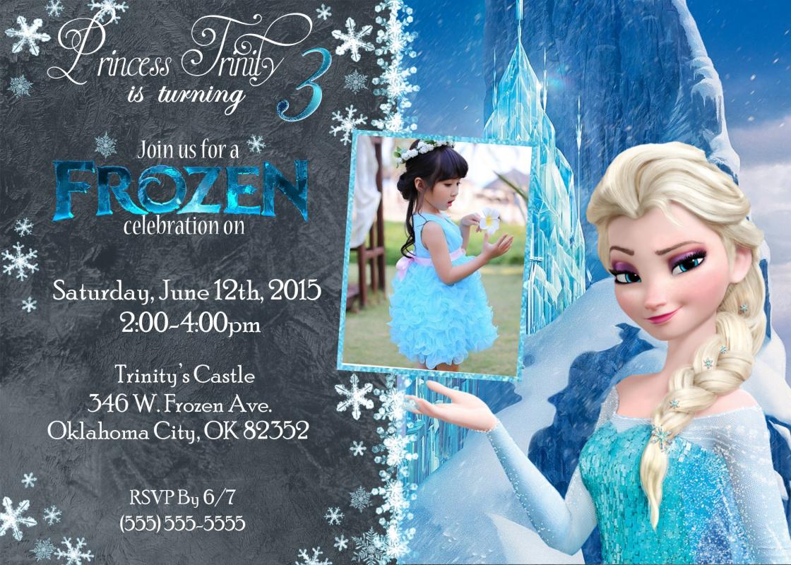 frozen birthday invitations