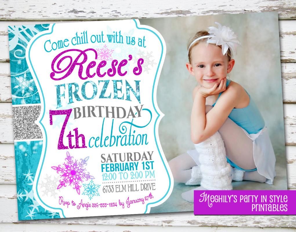 frozen birthday invitations