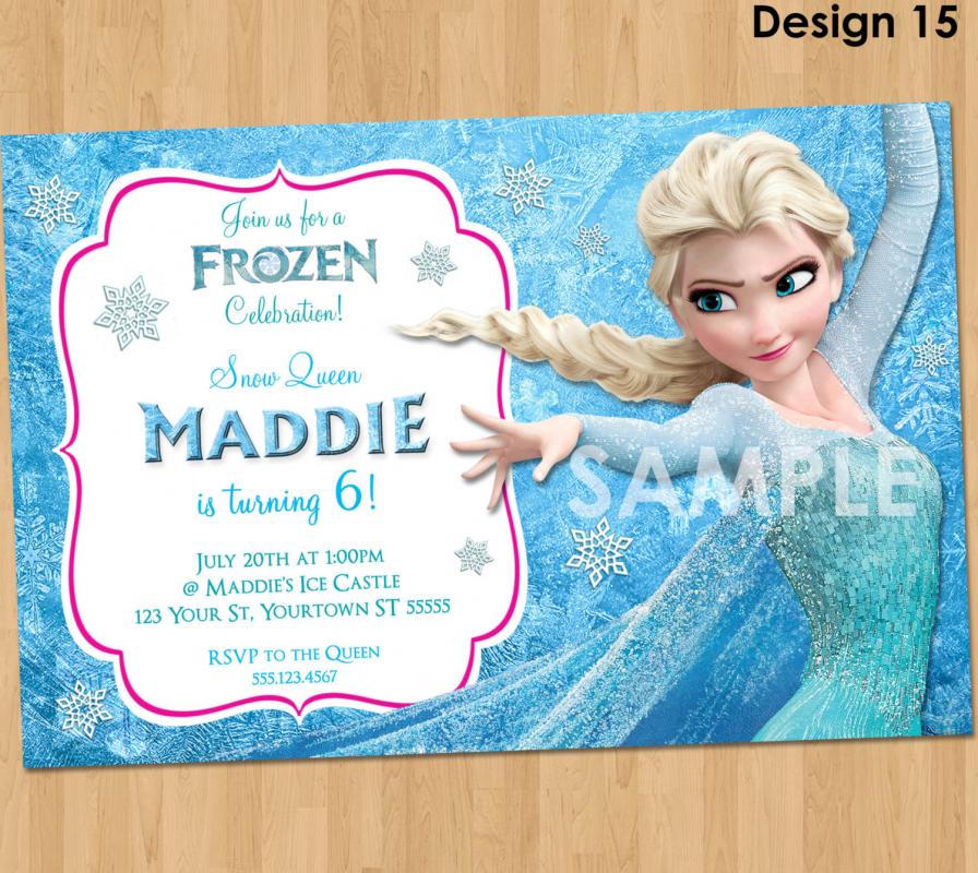 frozen birthday invitations