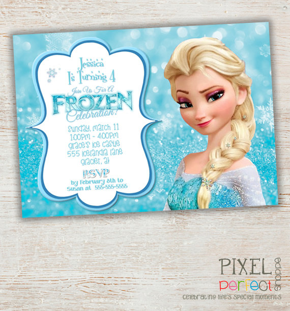 frozen birthday party invitations