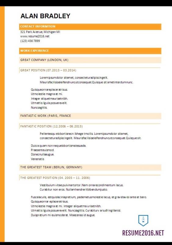 functional resume template word