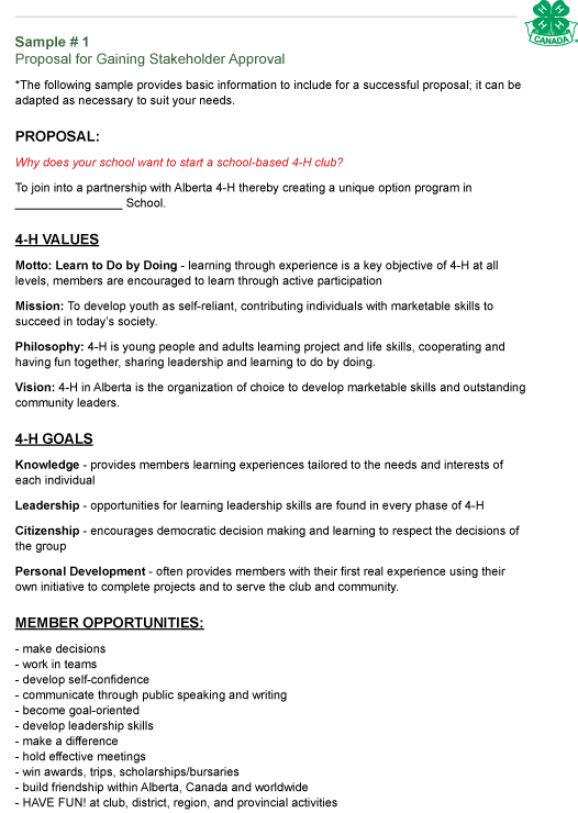 funding proposal template