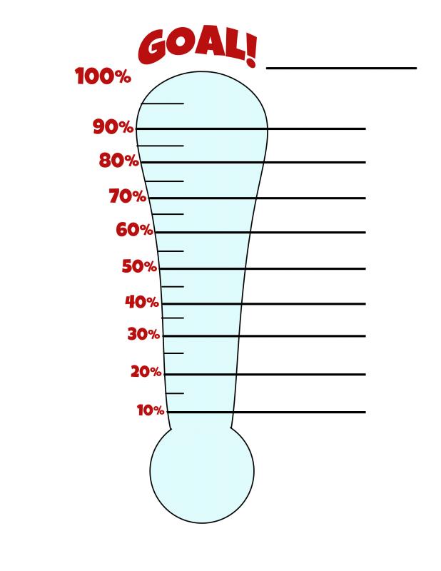 Fundraiser Thermometer Templates Template Business