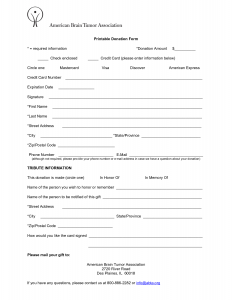 fundraising order form templates donation form template image