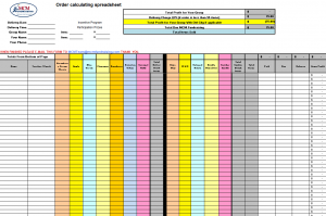 fundraising order form templates tally your order bb and cd with del charge