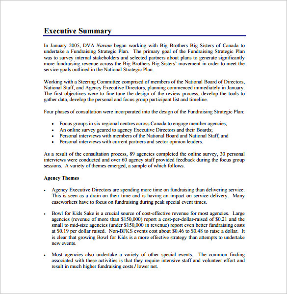 fundraising plan template