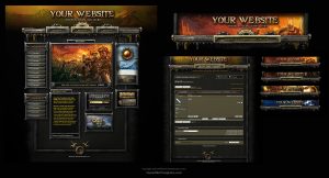 gaming website templates warhammer online web template by karsten