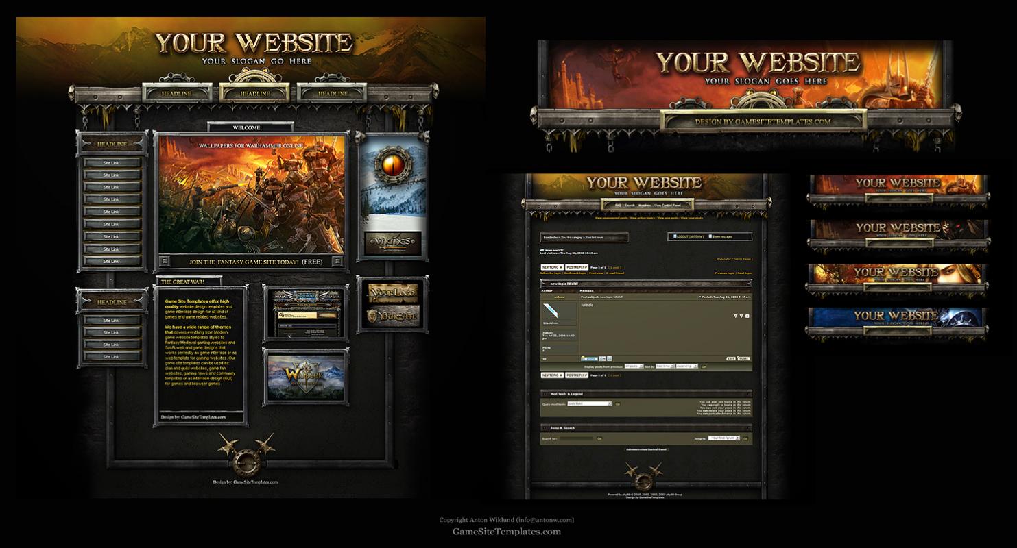 Gaming Website Templates Template Business Gaming Website Templates Template Business