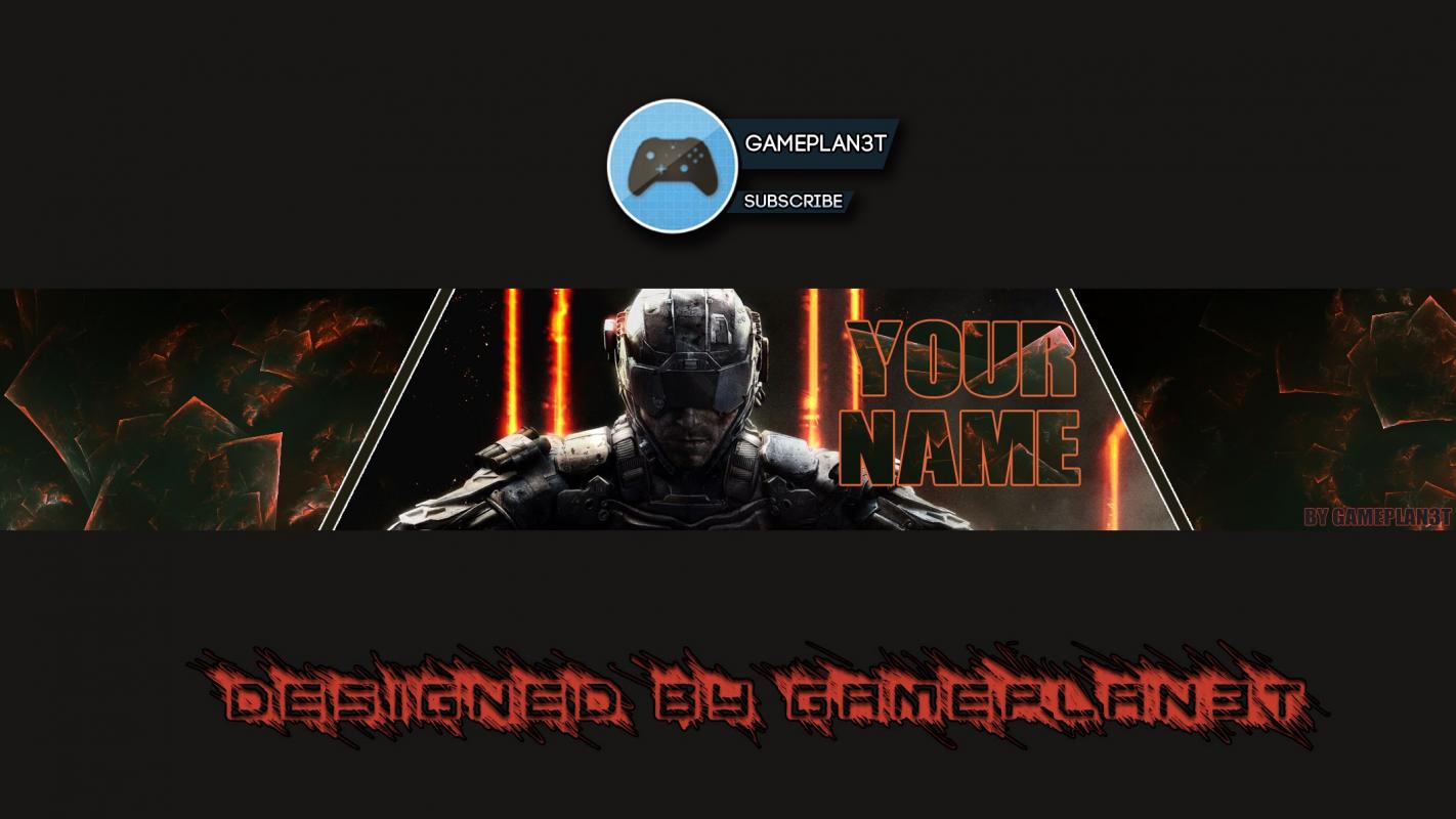 Gaming Youtube Banner Maker Template Business