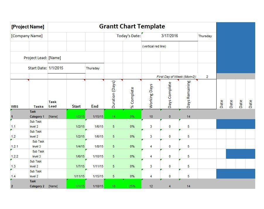 gantt chart word