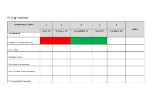 gap analysis example gap analysis template