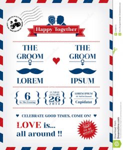 gay wedding invitations gay wedding invitation template postcard air mail style