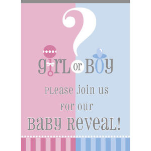 gender reveal invitation template