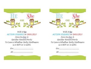 gender reveal invitation template baby reveal invitation template