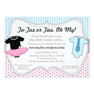 gender reveal invitation template tutus ties gender reveal baby shower invitation rbaffcefcbde zkrqs