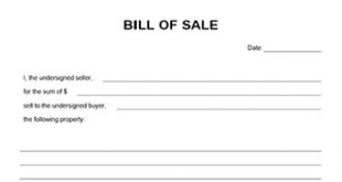 general bill of sale form