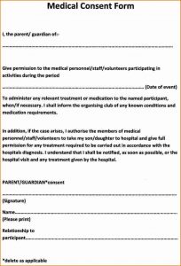 general contractor agreement medical consent forms cfdfdbabcacefcab