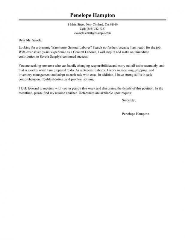 general cover letter