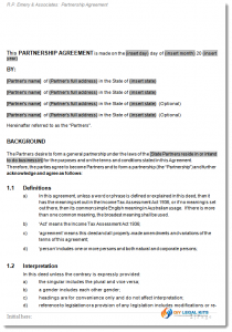 general partnership agreement partnership agreement sample