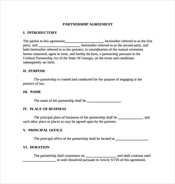 general partnership agreement