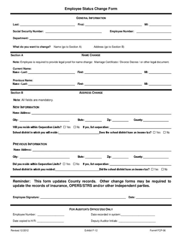 generic job application form