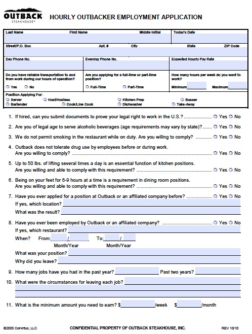 generic job application pdf