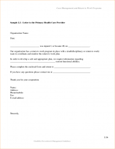 generic medical release form return to work letter from doctor