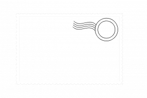 gift card envelope template postage stamp