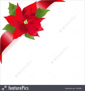 gift card envelope templates red poinsettia stock illustration